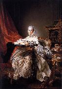 Portrait of Madame de Pompadour at her Tambour Frame Francois-Hubert Drouais